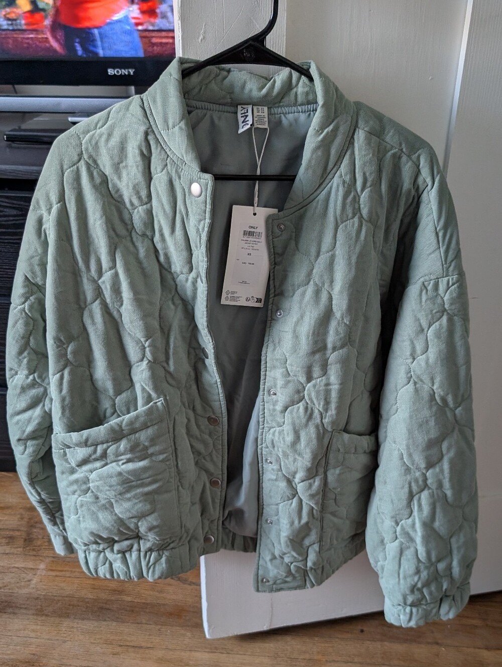 ONLY Corduroy Oversized Bomber Jacket